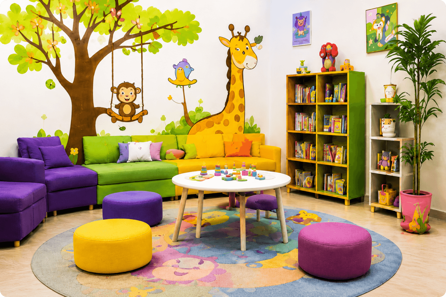 Child-friendly play area